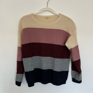 Colorblock Knit Sweater